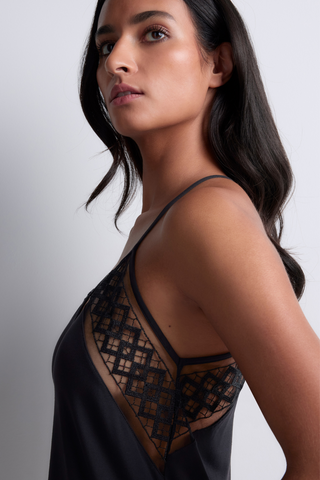 Aubade Black Modal Camisole with Embroidery Sweet Obsession