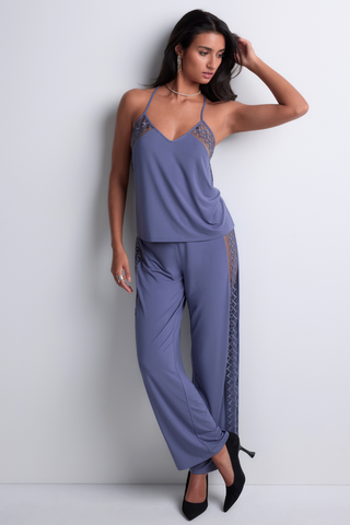Aubade Blue Modal Camisole with Embroidery Sweet Obsession