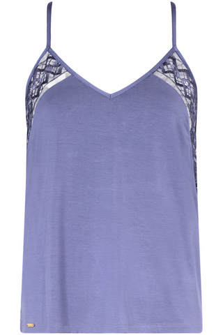 Aubade Blue Modal Camisole with Embroidery Sweet Obsession
