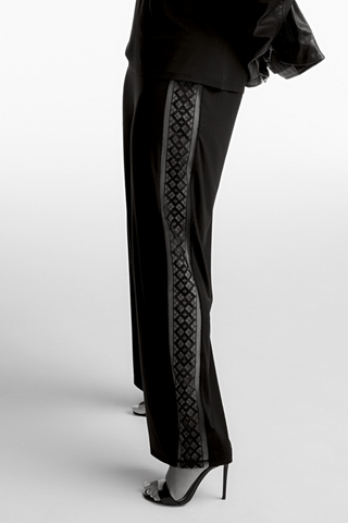 Aubade Black Modal Trousers with Embroidery Sweet Obsession