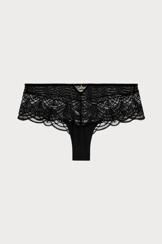 Vibes Black Embroidery Shorty
