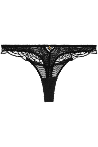 Aubade Vibes Tanga Thong Black - French Knickers