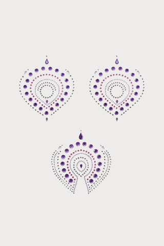 Bijoux Indiscrets Flamboyant Rhinestone Body Decorations Violet/Pink - Naughty Knickers