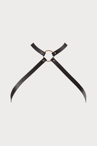 Maze Vegan Leather Cross Chest Harness