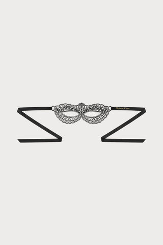Maison Close Le Ravissant Black Guipure Mask - Naughty Knickers
