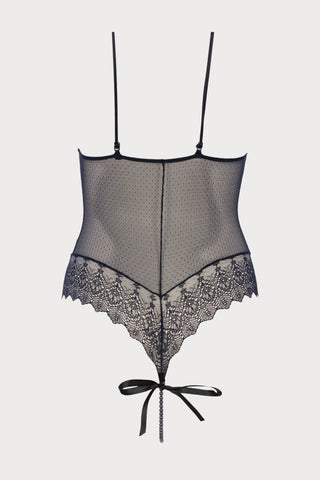 Geneva Dark Pearl Lace Bodysuit