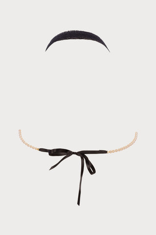 Geneva Pearl Bra Lace Black