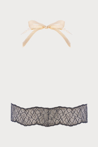 Sydney Daisy Pearl Bra in Black
