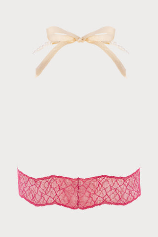 Sydney Daisy Pearl Bra in Red
