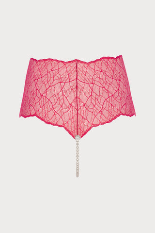 Sydney Daisy Pearl Panty in Red