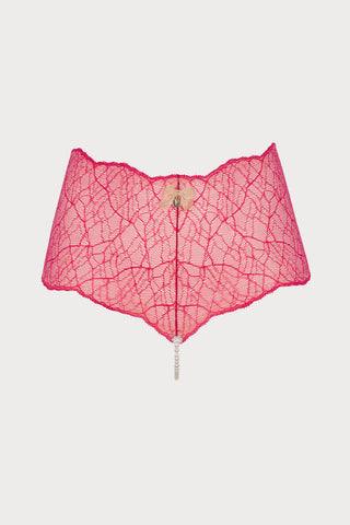 Sydney Daisy Pearl Panty in Red