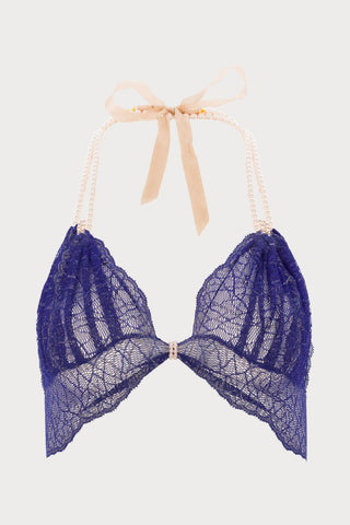 Sydney Pearl Bra Blue, Size XL