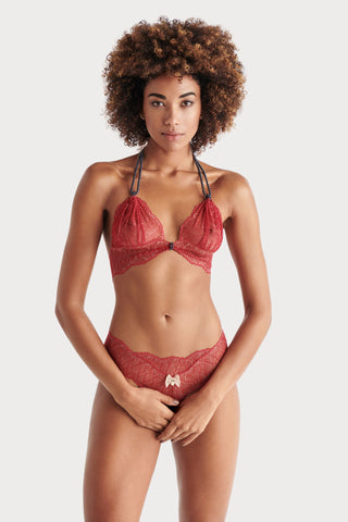 Sydney Dark Pearl Bra Red