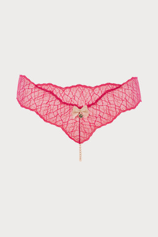 Sydney Single Pearl Thong Red