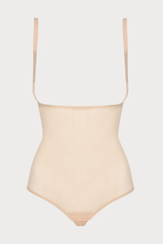 Beige Forming Tulle WYOB Bodysuit