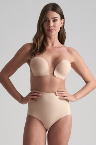 Bye Bra Push-Up Adhesive Cups Beige