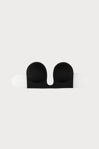 Seamless U-Style Adhesive Bra Black, Size B (UK 34B-36A-38A)