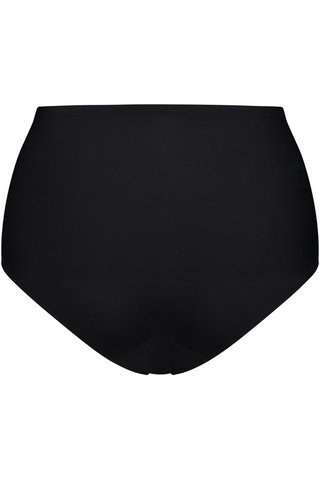 Bye Bra Uni Stretch Black High Waist Brief - High Waisted Knicker
