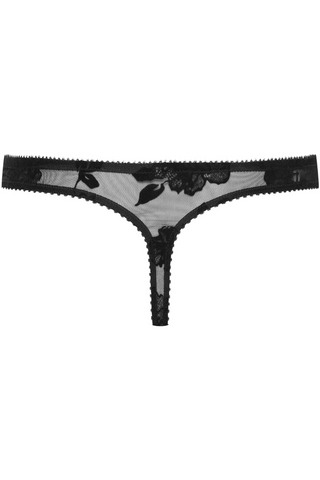 Cadolle Cathy Flocked Mesh Thong