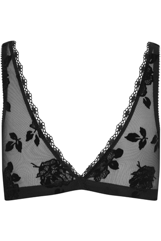 Cadolle Clips Flocked Mesh Bralette - Naughty Knickers