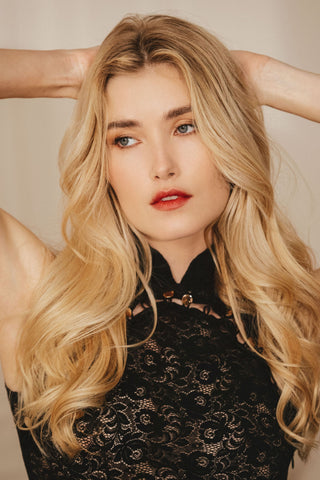 Cadolle Meli Black Lace Mini Dress
