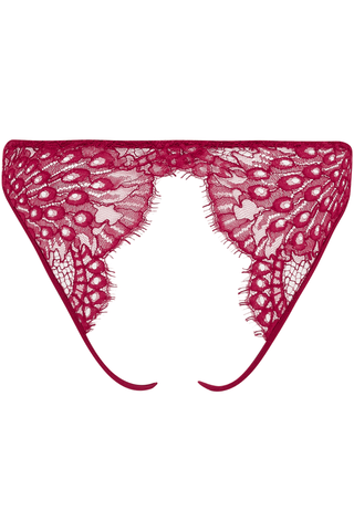 Coco de Mer Astrantia Open Knicker Crimson