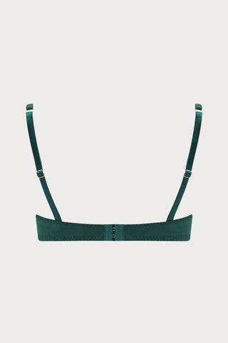 Coco de Mer Athena Balcony Bra Deep Green