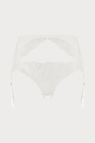 Coco de Mer Athena Open Suspender Knicker Ivory