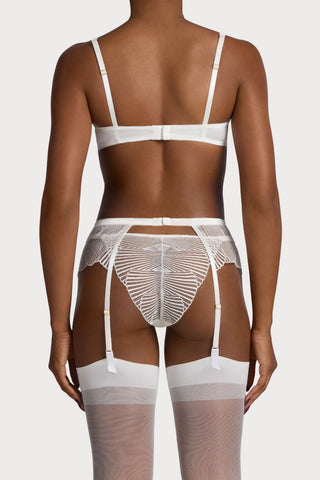 Coco de Mer Athena Suspender Belt Ivory