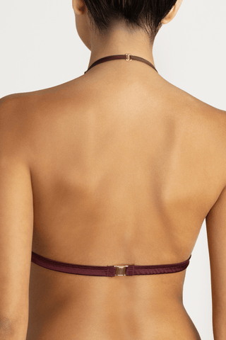 Coco de Mer Camellia Soft Cup Halter Bra Sienna