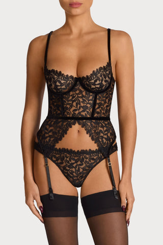 Coco de Mer Irena Basque Onyx Black