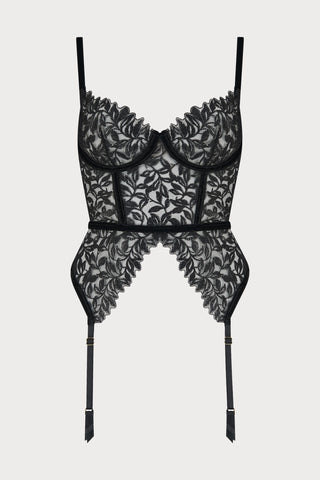 Coco de Mer Irena Basque Onyx Black