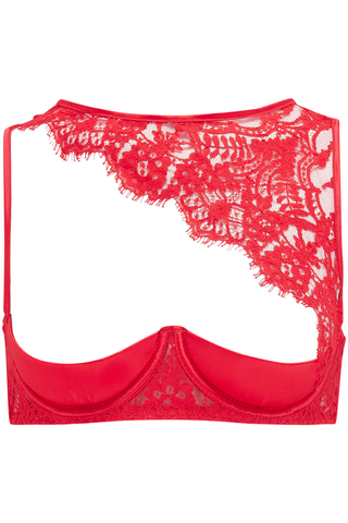 Coco de Mer Marella Quarter Cup Bra Red