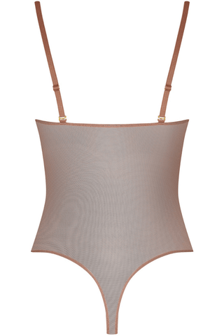 Maison Close Corps à Corps Thong Body Taupe