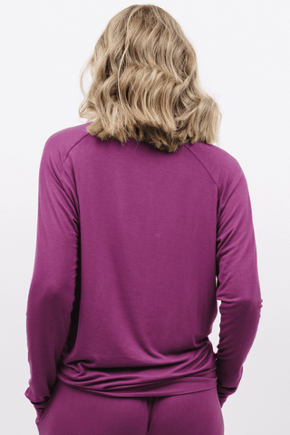 Cyberjammies Carina Long Sleeve Slouch Jersey Top Magenta