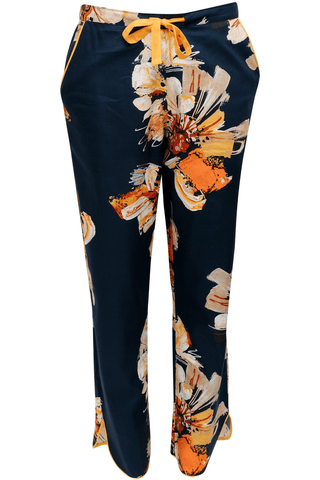 Cyberjammies Cosmo Floral Print Pyjama Pants Navy Mix