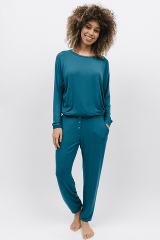 Cyberjammies Maple Jersey Pants Teal