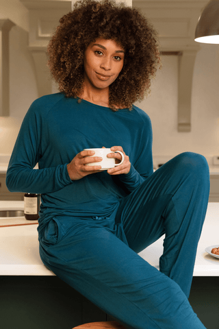 Cyberjammies Maple Jersey Pants Teal