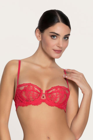 Lise Charmel Désirs de Venise Half Cup Bra Grenat