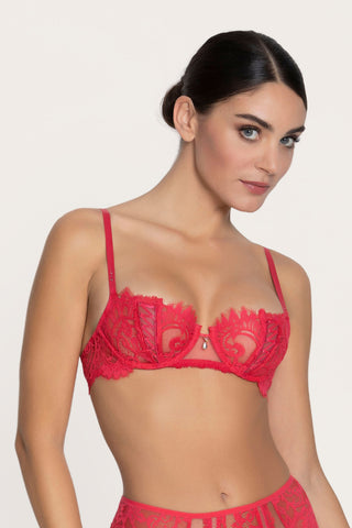 Lise Charmel Désirs de Venise Half Cup Bra Grenat