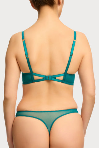 Dita Von Teese Evelina Lurex Underwire Bra Peacock