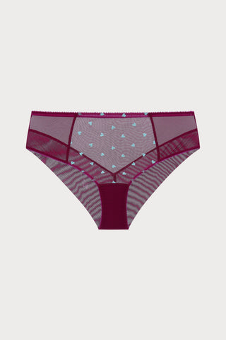 Dora Larsen Beatrix Heart Embroidery High Waist Knicker