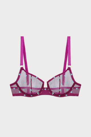 Dora Larsen Beatrix Heart Embroidery Underwire Bra