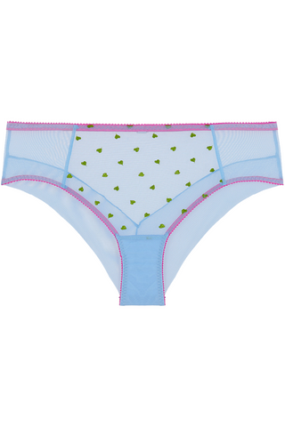 Dora Larsen Betty Heart Embroidery High Waist Knicker - Sheer Knickers
