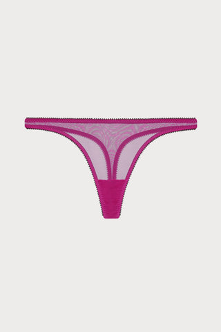 Edith Tulle Thong Purple