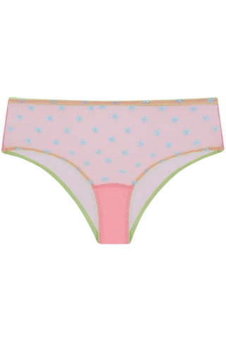 Dora Larsen Jaime Embroidered High Waist Knicker Pale Pink