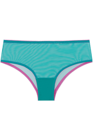 Jean Tulle High Waist Knicker in Bright Green