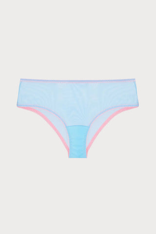 Layla Tulle High Waist Knicker Blue