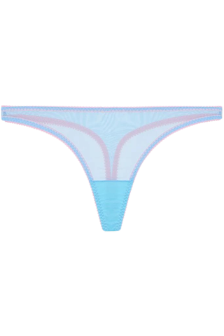 Dora Larsen Layla Tulle Thong Pastel Blue