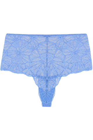 Dora Larsen Lena Graphic Lace High Waist Knicker Cornflower